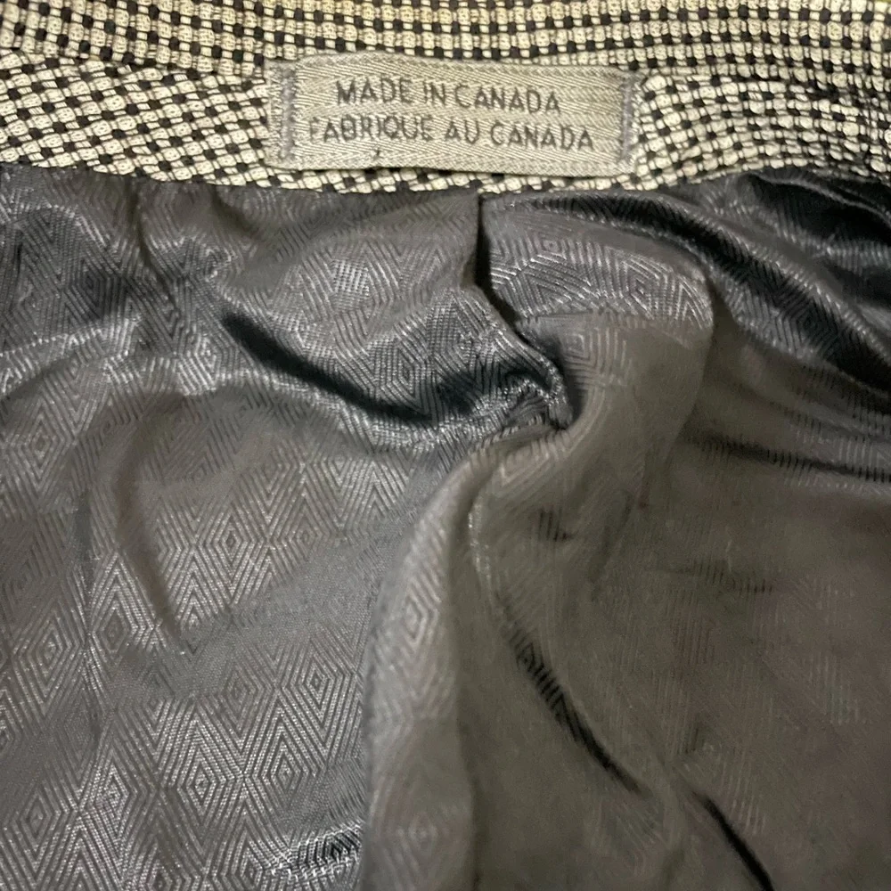 Vintage Mondo Uomo Black and White Checkered Blazer - Picture 7 of 14